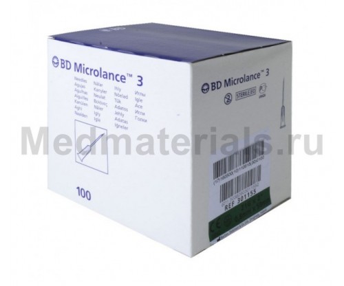 BD Microlance Игла инъекционная одноразовая стерильная 21G (0,8 x 50 мм) 