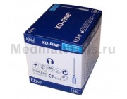 KDM KD-Fine Игла инъекционная одноразовая стерильная 23G (0,6 х 30 мм)