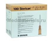 B.Braun Sterican Игла инъекционная одноразовая стерильная 18G (1.2 x 40 мм) короткий срез