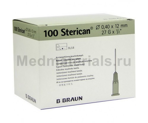 B.Braun Sterican Игла инъекционная одноразовая стерильная 27G (0,40 x 12 мм)